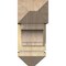 Ekena Millwork Merced Arts and Crafts Rough Sawn Bracket w/ Offset Brace, Douglas Fir, 8"W x 18"D x 18"H BKT0806X18X18MRC03RDF - alternate 4